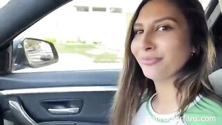 A lucky fan picked up and fucked petite pornstar Gianna Dior