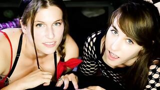 Two friends share cock and cum in hot scene