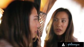 Eva Lovia has hard romantic sex with her wife in a rented cabin