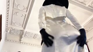 A sexy Lady Dimitrescu cosplay gets her pussy smashed in this hot scene