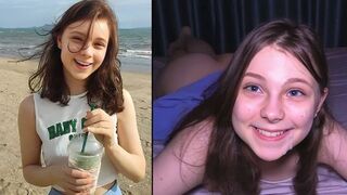 A cute girl got fucked on the beach and received cum three times