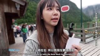 Hot babe is reporting from Germany in this steamy sex vlog