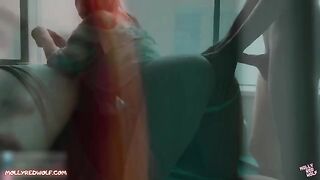 A pretty realtor with sexy ass got banged hard and received a creampie