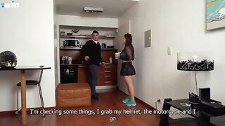 Aglaia Spicy delivers her ass in the house of her best friend for an intense anal creampie