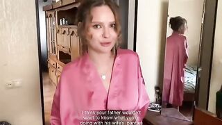 Stepmom squirts on my face after I got caught with her panties