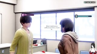3D hentai school girl Yuna Room Girl getting fucked in all poses part 2