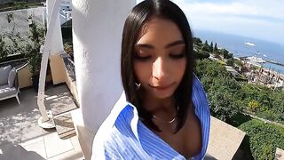 I have a surprise for you... The best double blowjob with the hottest Latina babe