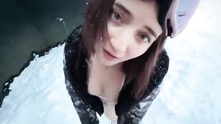 A tourist girl was asked to make a blowjob in order to stay - Emma Fiore ft Bastian Blanc