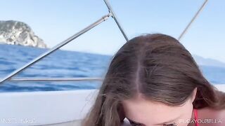 A girl had sex on a yacht with a friend, while her boyfriend was there too