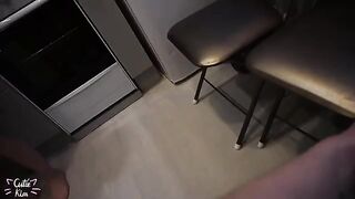 A schoolgirl got a cock in her mouth and came after three minutes