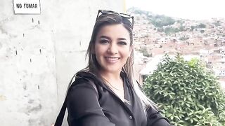 Petite teen gets fucked by her stepbrother’s friend on the cable car in Cali