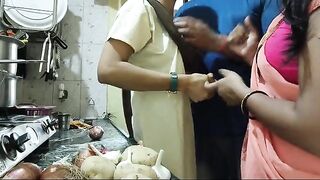Desi threesome with hot Mumbai babe and her husband in FFM action