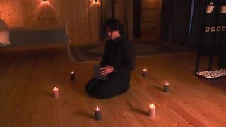 The priest exorcised a demon from a hot stepmom, it was scary and sexy