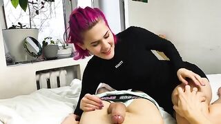 A sexy wife should ask for money like this, with a blowjob and more