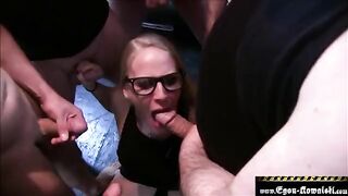 Hot German amateur Lara Cumkitten gets bukkaked