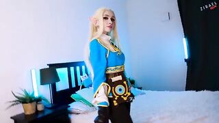 Zelda waits no more, she wants Link's cock in her pussy now!