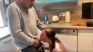 The husband did not notice anything with his wife