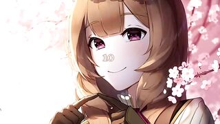 Raphtalia edging action in anime style