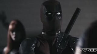 Deadpool, Yelena, and Taskmaster fuck the black widow in an intense foursome