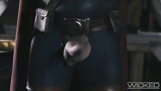 Deadpool, Yelena, and Taskmaster fuck the black widow in an intense foursome