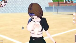Naruto's big tits Rin Nohara awaits you for sex in 3DCG