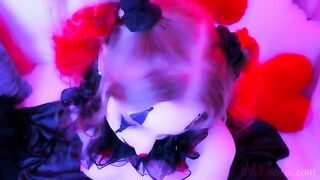 A kinky clown got his cock sucked and covered with cum