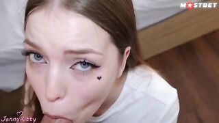 A cute delivery girl got fucked by a random stranger when she wasn’t expecting anyone home