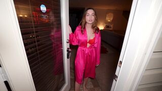 The neighbor's cute wife was home alone on Valentine's Day, craving some action