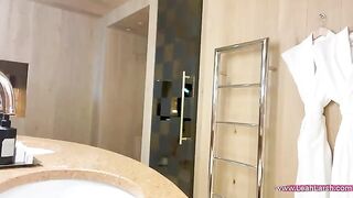 Babe fucked by a guy in the hotel room