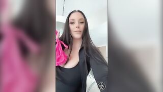 Busty brunette gets fucked in the hotel room by a stranger