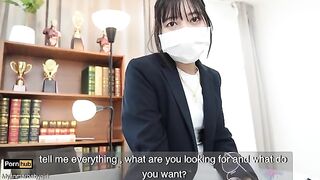 The gardener has sex with the sexy Asian teacher Mya Mya