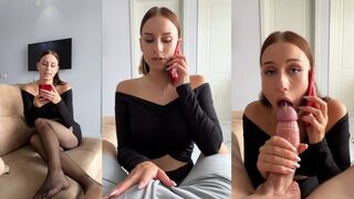 My boyfriend forced me to cheat, I told him on the phone about the intense action