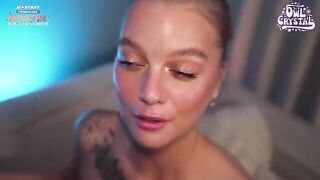 Babe Owl Crystal substituted a joystick with her pussy in a steamy scene