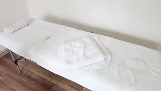 Masseur fucked relaxation girl while her husband waited outside