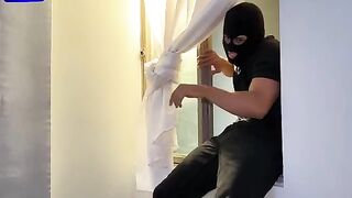 A masked thief broke into the house of stunning Latina MILF Lina Henao