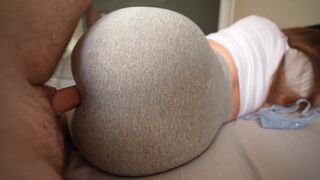 I jerked off, my step-sister caught me and fucked me up