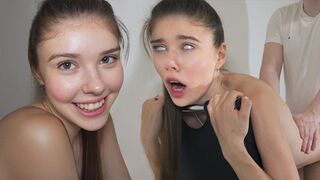 Submissive slut gets her pussy filled with cum by a huge cock