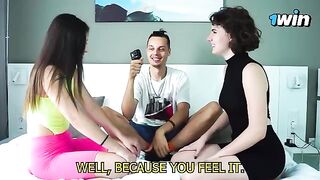 Guess the Body Part Challenge with a sensual twist for lesbian couples