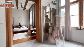 Our friends got down and dirty in the shower, so we did too