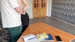 Hot teacher fucked by her student in a steamy lesson