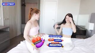 Two step sisters got banged by robbers on the sofa
