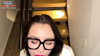 Annoying a lazy secretary with sexual moves in POV style