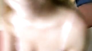 The hot girl with glasses fucks at home and sucks cock