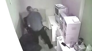 The camera was secretly filming the sex at work
