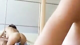 A couple enjoys private sex with an excellent blowjob, captured in a homemade POV style