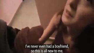 A cute girl has anal for the first time, it was a new experience for her