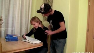 A sister is giving herself to her brother