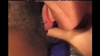 A young black girl has sex with her old white man