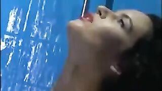 A couple has anal sex right in the bathroom, just as they like it