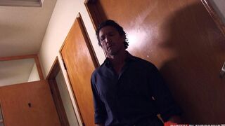 Hot anal sex in bar with amazing deepthroat action